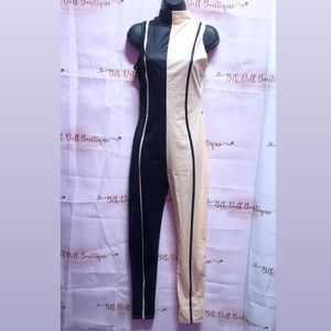 Black/Tan Jumpsuit.